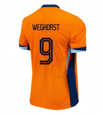 Holland Wout Weghorst #9 Hjemmebanetrøje EM 2024 Kort ærmer